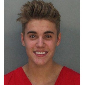 Justin Bieber mugshot