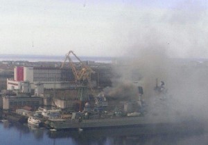 Incendiu la bordul unui submarin nuclear rusesc (Twitter/@govoritmsk)