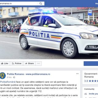 politia monitorizeaza facebook