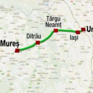 Autostrada Iasi Targu Mures traseu